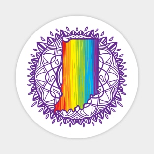 Indiana Mandala Pride Magnet